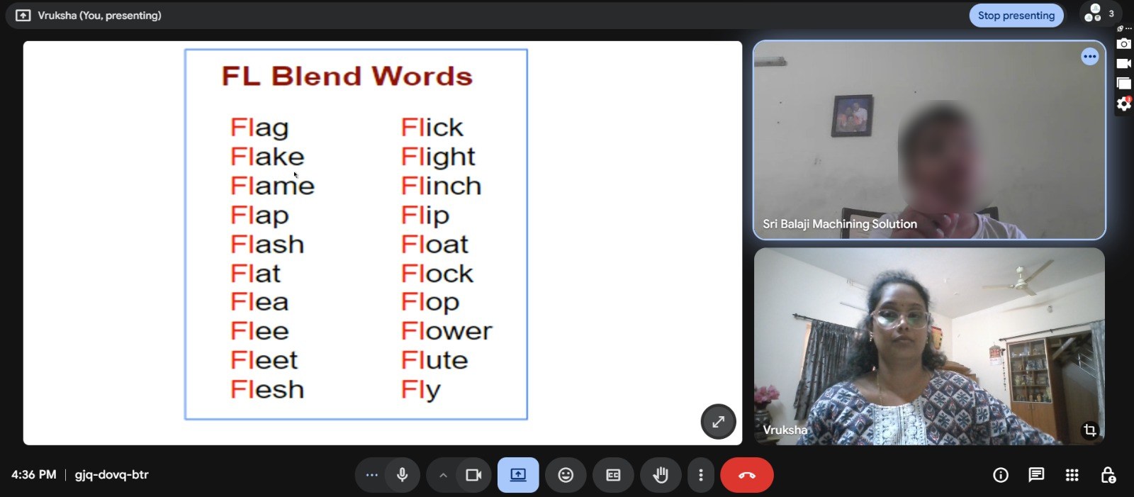 Online phonics class for kids